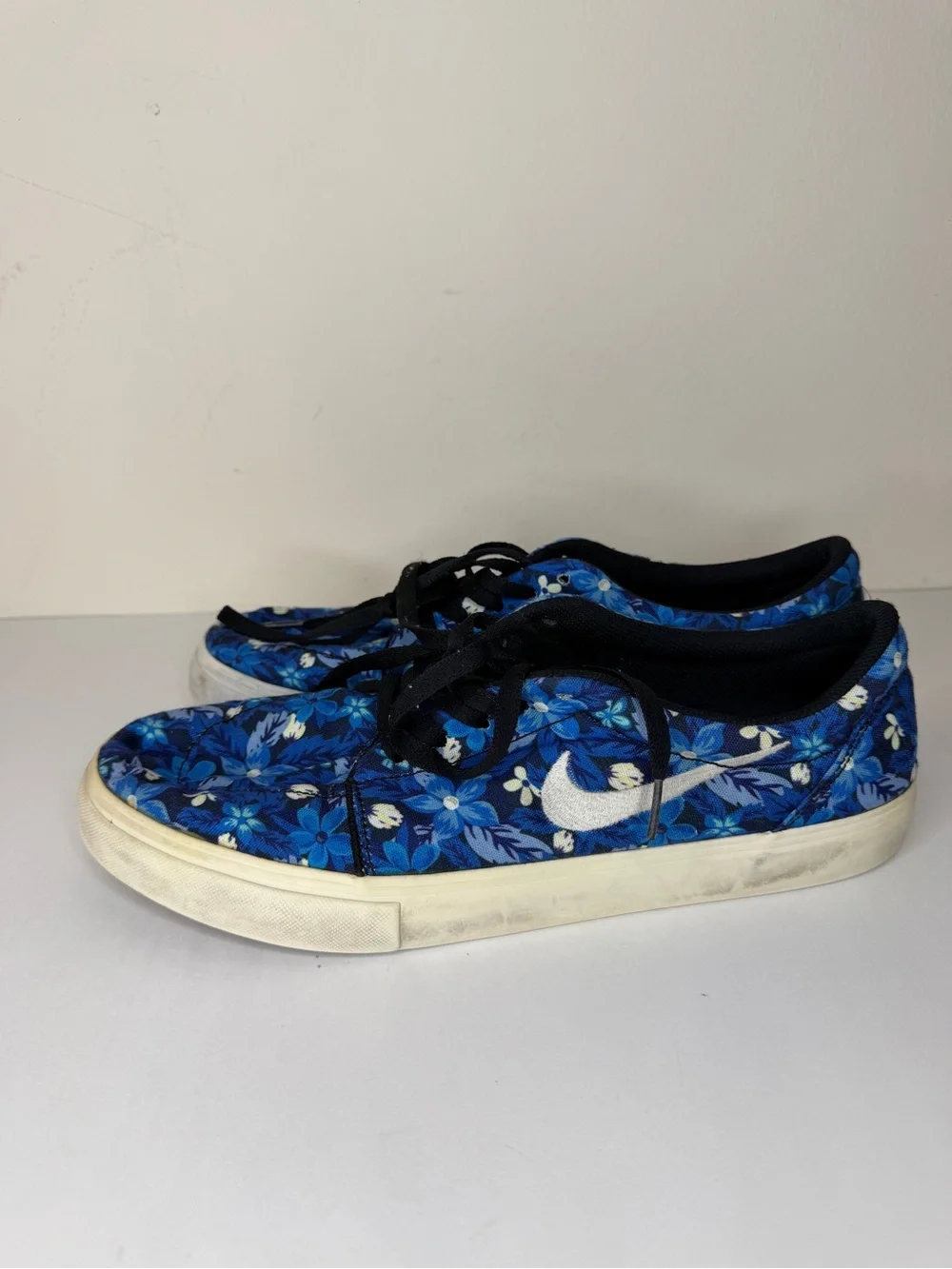 Nike SB Satire Canvas Premium Floral Deep Royal Blue 705193-412 Men’s Size 13